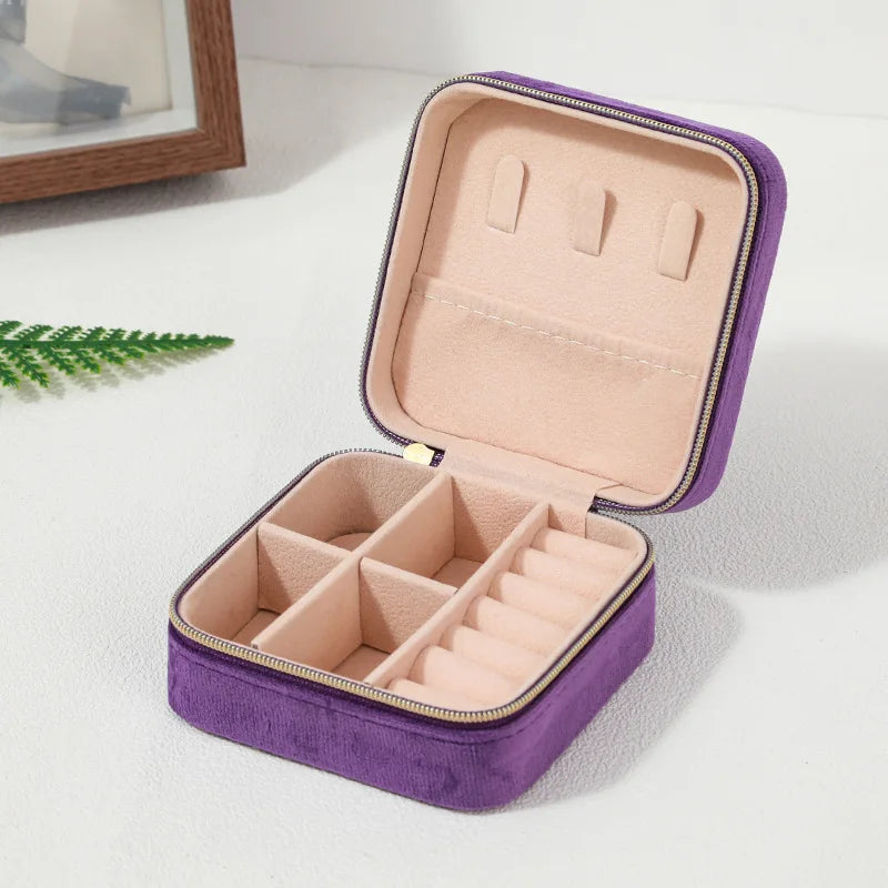 Velvet Classic Jewelry Box Storage Case elyndar