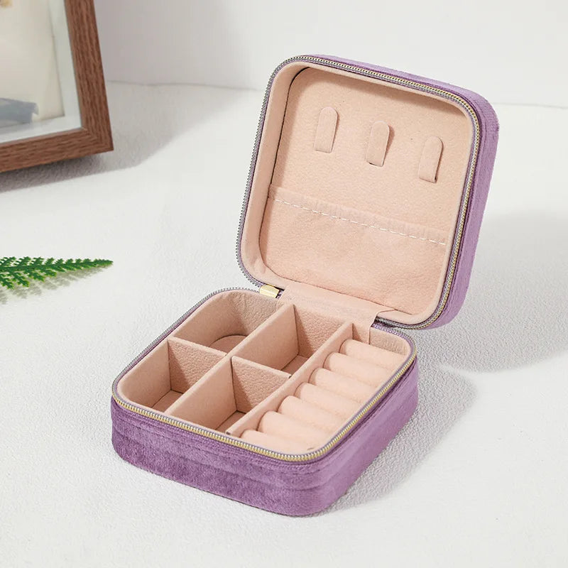 Velvet Classic Jewelry Box Storage Case elyndar