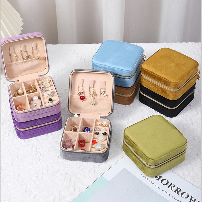 Velvet Classic Jewelry Box Storage Case elyndar