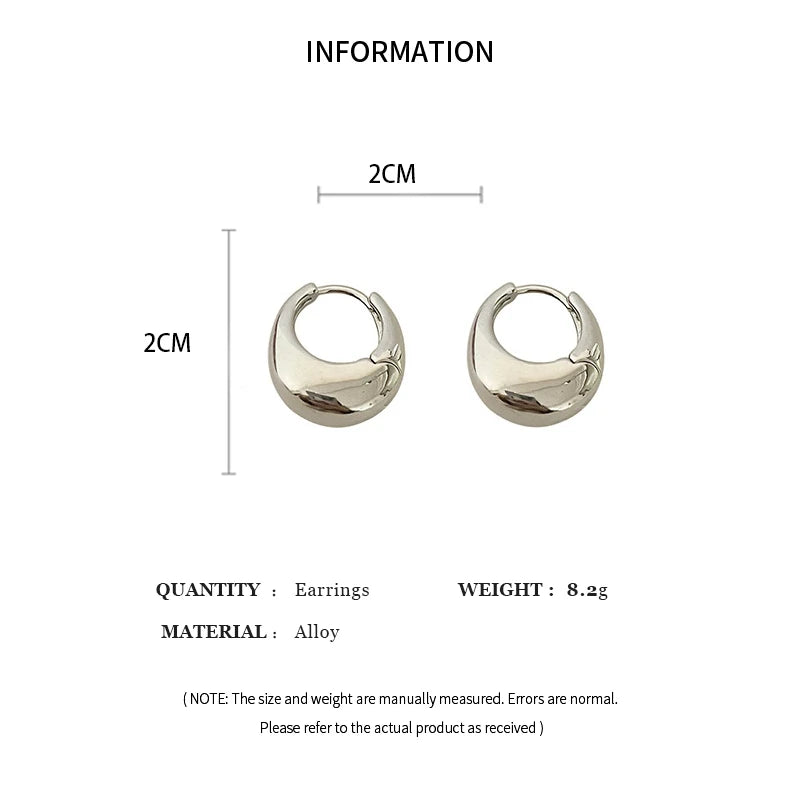 Stylish U-Shaped Hoop Earrings elyndar
