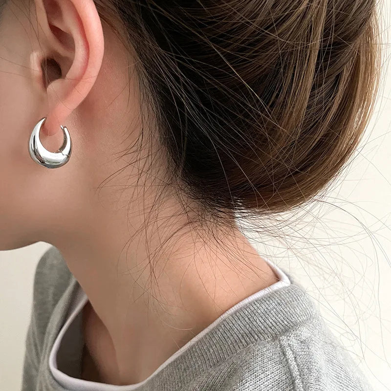 Stylish U-Shaped Hoop Earrings elyndar