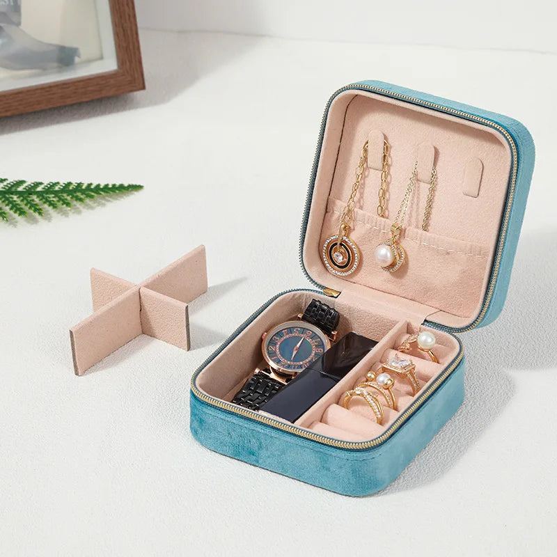 Velvet Classic Jewelry Box Storage Case elyndar